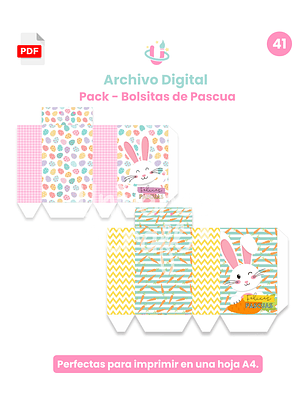 Archivo Digital Bolsita pascua pack 5 diseños - N°41