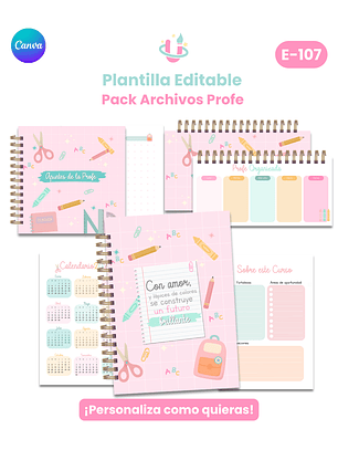 Plantilla Editable en Canva - Pack Premium Diseño Profes - Diseño E-107