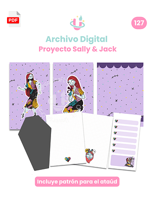 Archivo Digital PDF - Proyecto Halloween Sally & Jack - Diseño 127