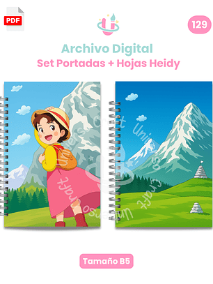 Archivo Digital PDF - Set Portadas Heidy B5 - 129