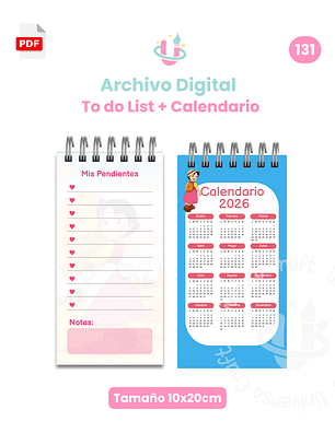 Archivo Digital PDF - Libreta Heidy 10x20cm - 131