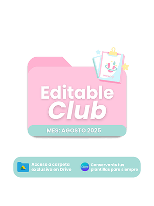 Editable Club - Agosto 2025 