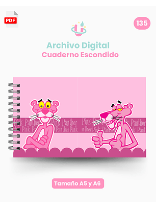 Archivo Digital PDF - Cuaderno Escondido Pantera Rosa Pink Panther - 135