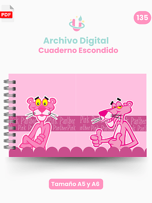 Archivo Digital PDF - Cuaderno Escondido Pantera Rosa Pink Panther - 135
