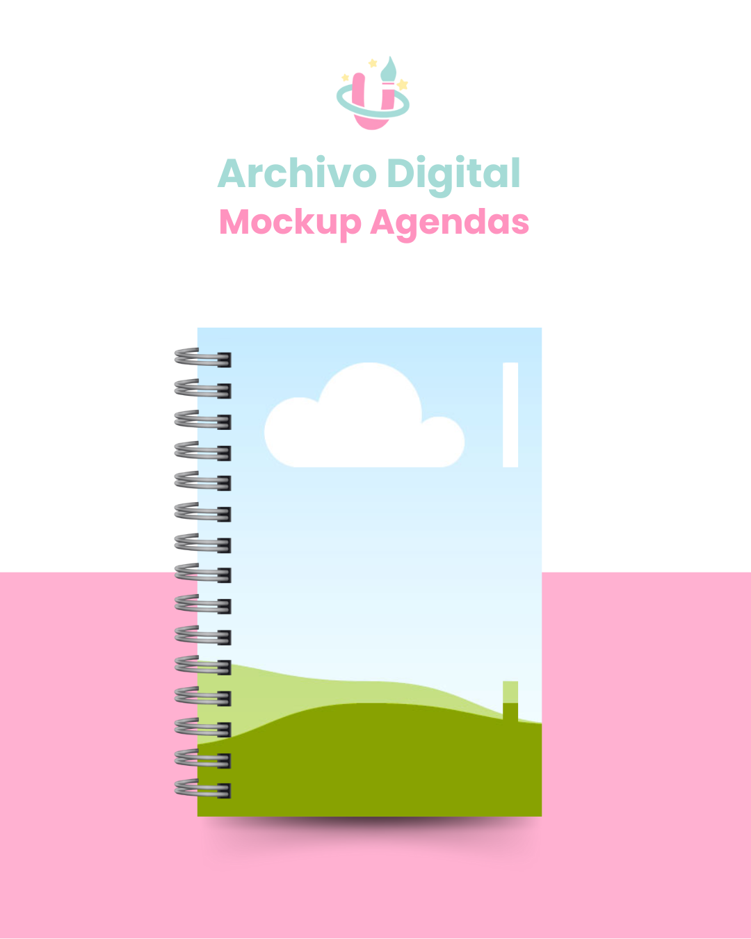 Plantilla Editable en Canva - Pack Mockups para Agendas/Planner E-140 1