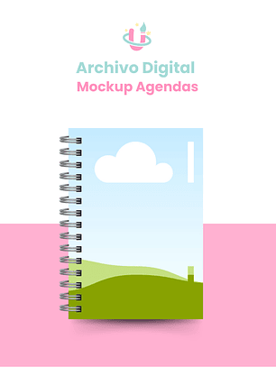 Plantilla Editable en Canva - Pack Mockups para Agendas/Planner E-140