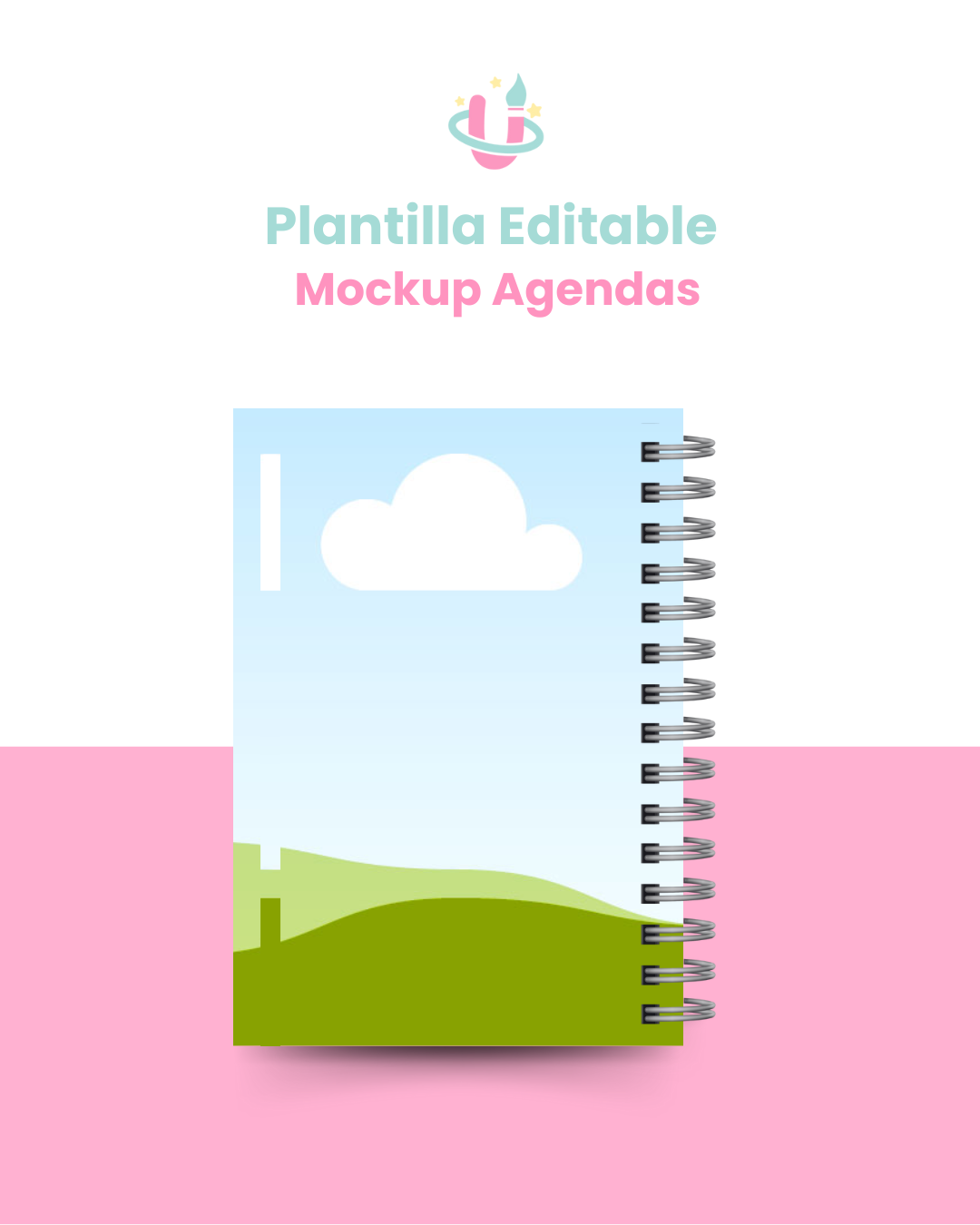 Plantilla Editable en Canva - Pack Mockups para Agendas/Planner E-140 3