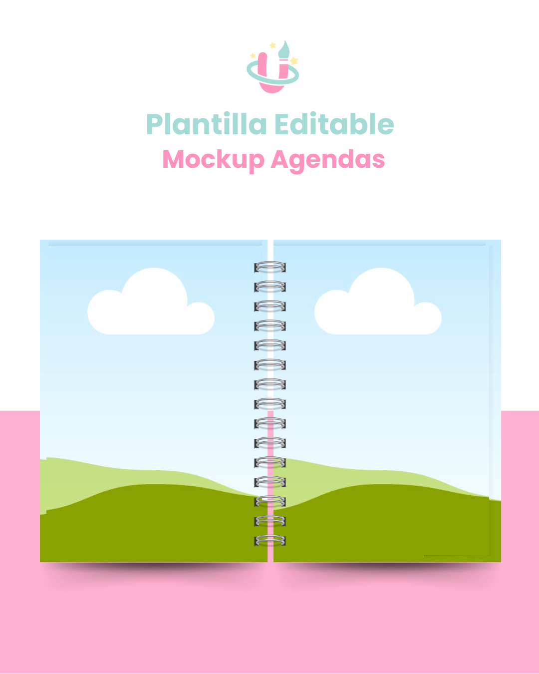 Plantilla Editable en Canva - Pack Mockups para Agendas/Planner E-140 5
