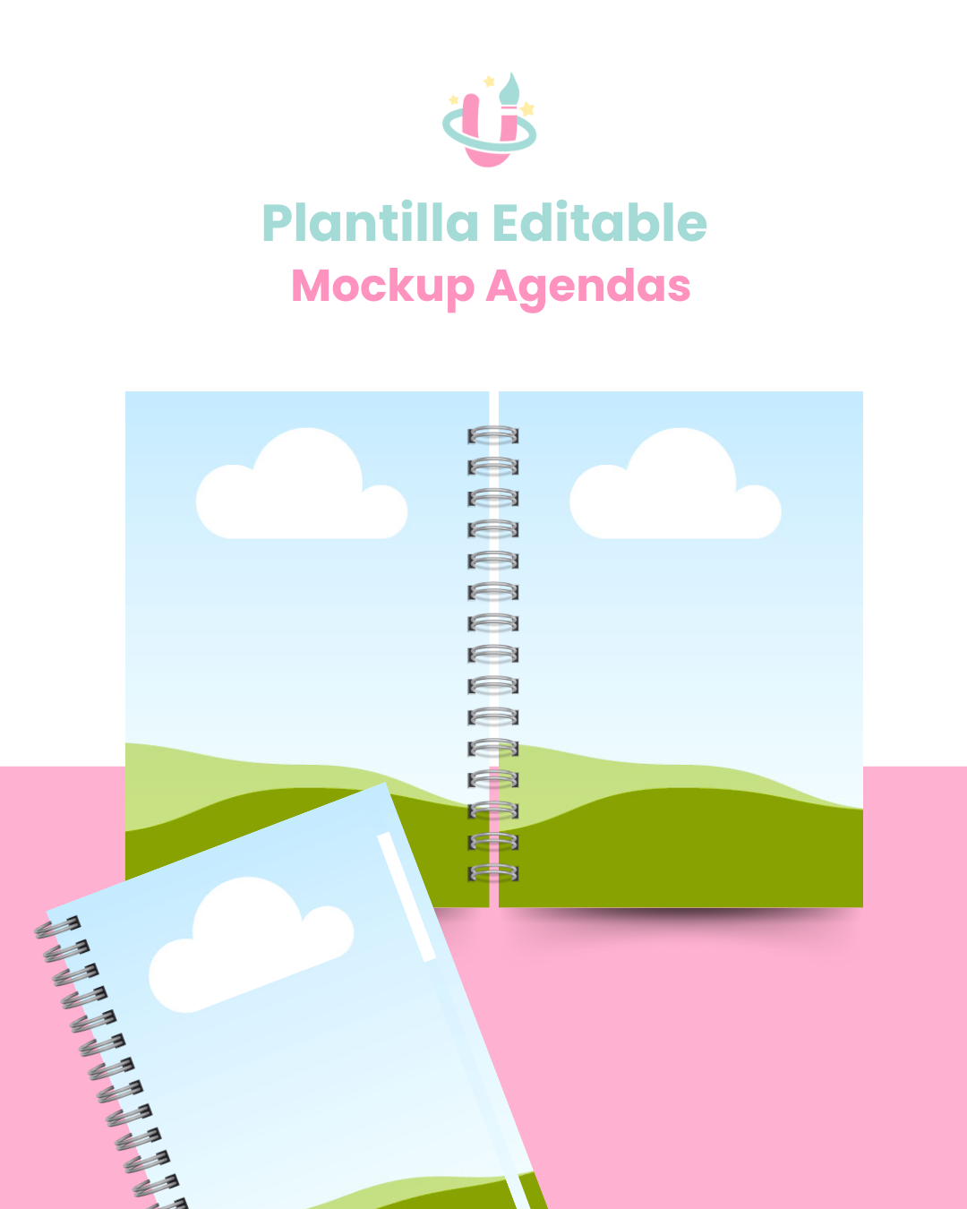 Plantilla Editable en Canva - Pack Mockups para Agendas/Planner E-140 6