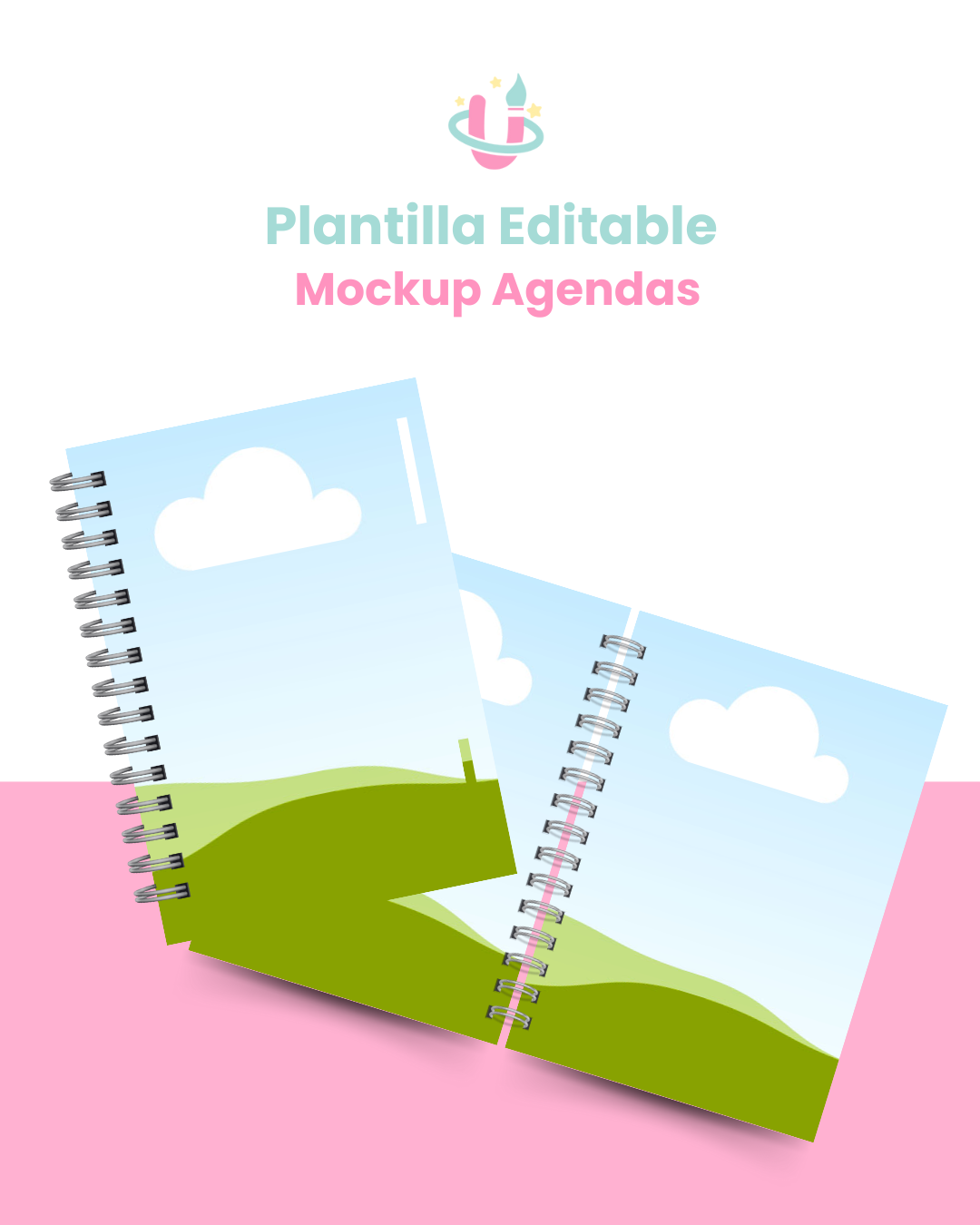 Plantilla Editable en Canva - Pack Mockups para Agendas/Planner E-140 9