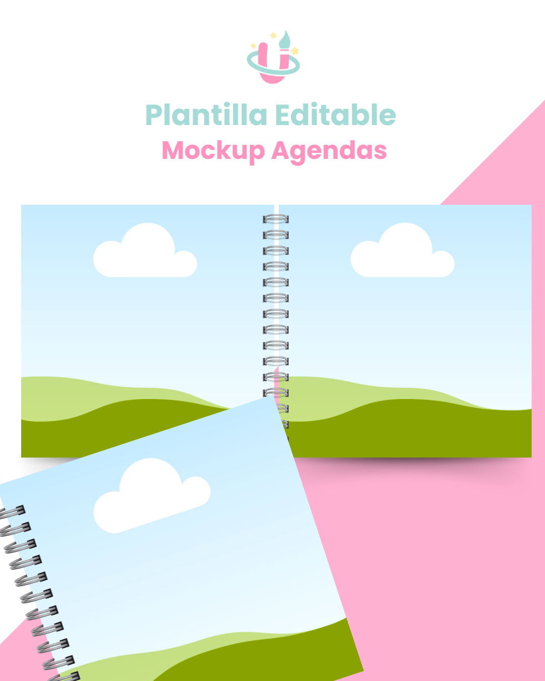 Plantilla Editable en Canva - Pack Mockups para Agendas/Planner E-140 10