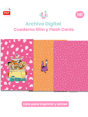 Archivo Digital PDF - Cuaderno Slim y Flash Cards Los Picapiedras The Flintstones - Diseño 141