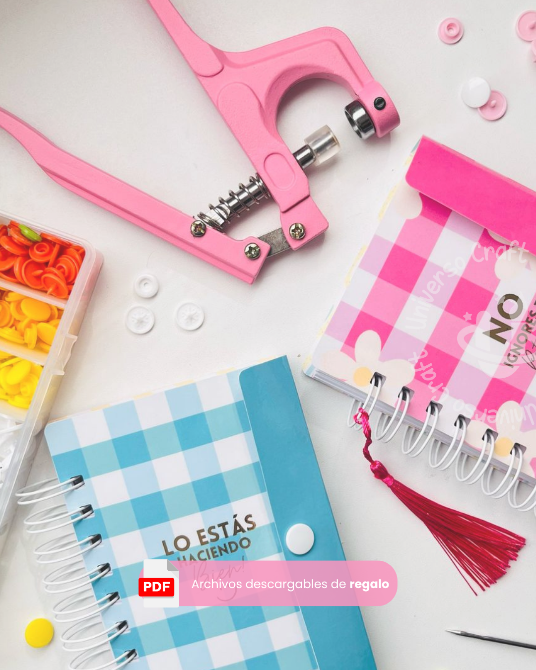 Taller Online - Cuadernos con Broches Snap 1