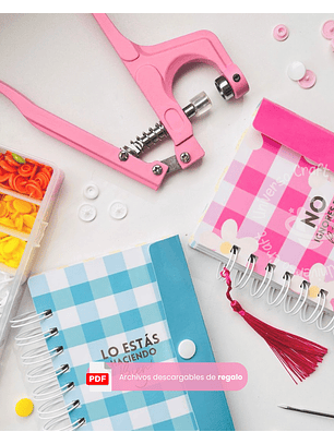 Taller Online - Cuadernos con Broches Snap