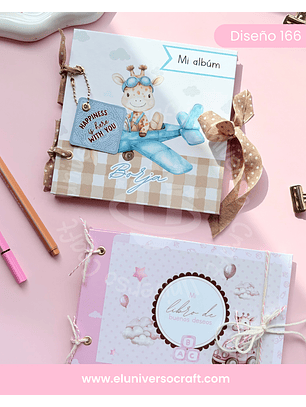 Archivo Digital PDF - Pack Album Bebe - Diseño 166