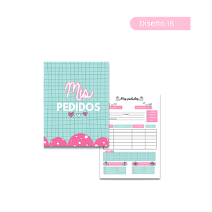 Archivo Digital PDF - Talonario de pedidos A6  - Diseño 16
