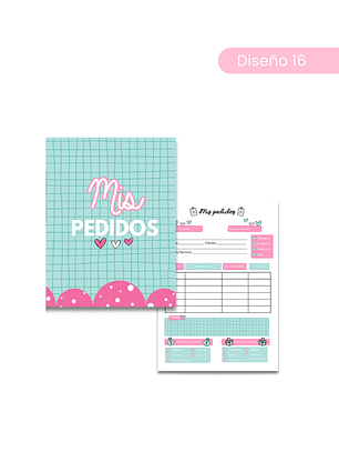 Archivo Digital PDF - Talonario de pedidos A6  - Diseño 16