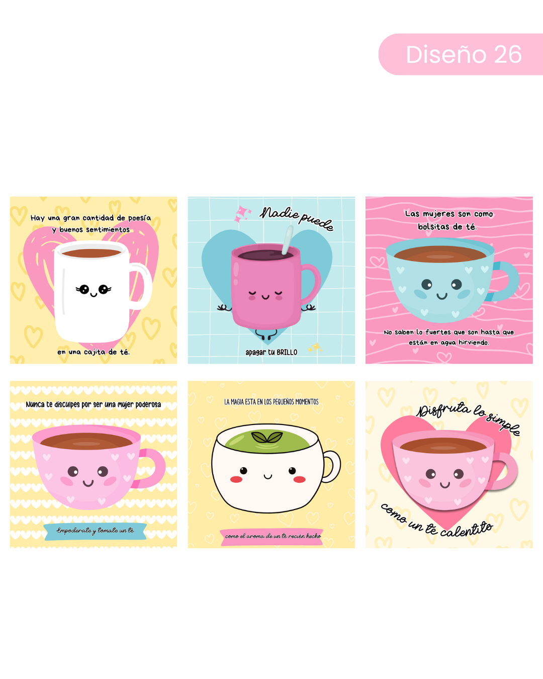 Archivo Digital PDF - Tarjetitas de Té - Diseño 26 1