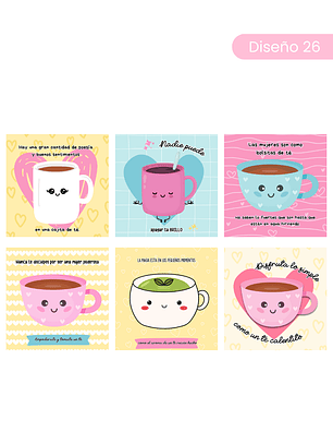 Archivo Digital PDF - Tarjetitas de Té - Diseño 26
