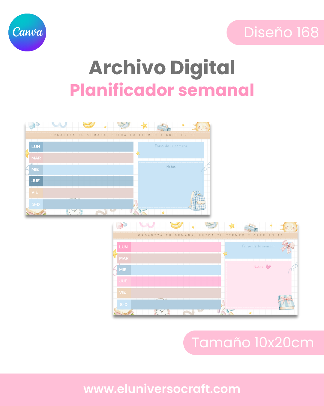 Plantilla Editable en Canva - Archivos Escolares Universo Craft®  5