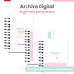 Archivo Digital PDF - Agenda con vista semanal A5 - Diseño 169 - thumbnail 1