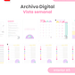 Archivo Digital PDF - Agenda con vista semanal A5 - Diseño 169 - thumbnail 2