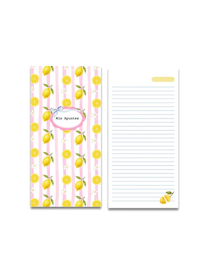 Archivo Digital PDF - Libreta de Notas Limones - Diseño N° 182