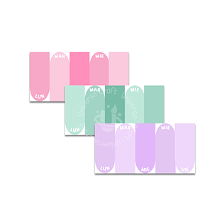 Archivo Digital PDF - Planificador Diario 20x10cm - Diseño 174