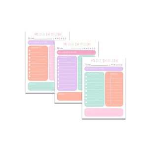 Archivo Digital PDF - Pack Planificador Diario B5 - Diseño 172