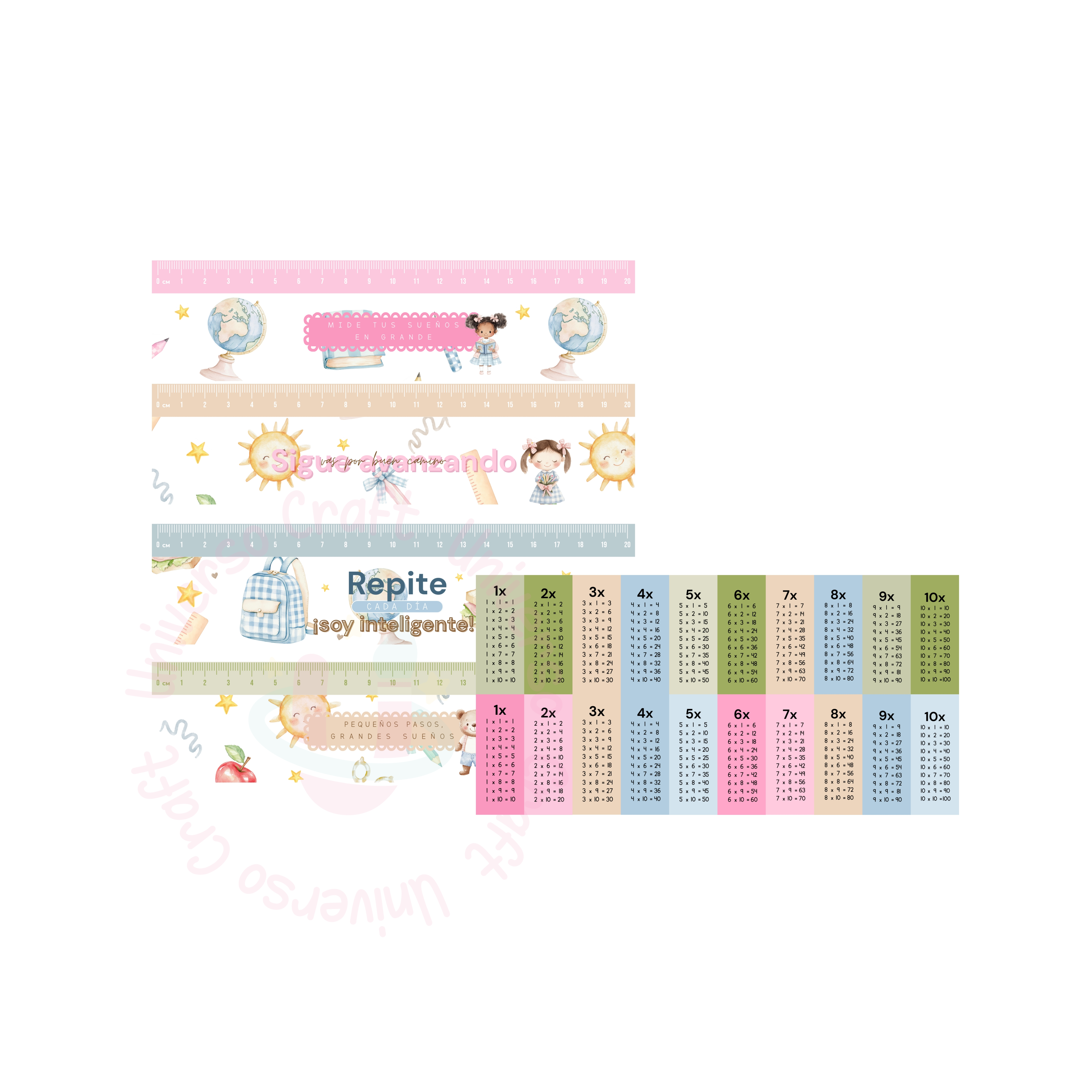 Plantilla Editable en Canva - Archivos Escolares Universo Craft®  7