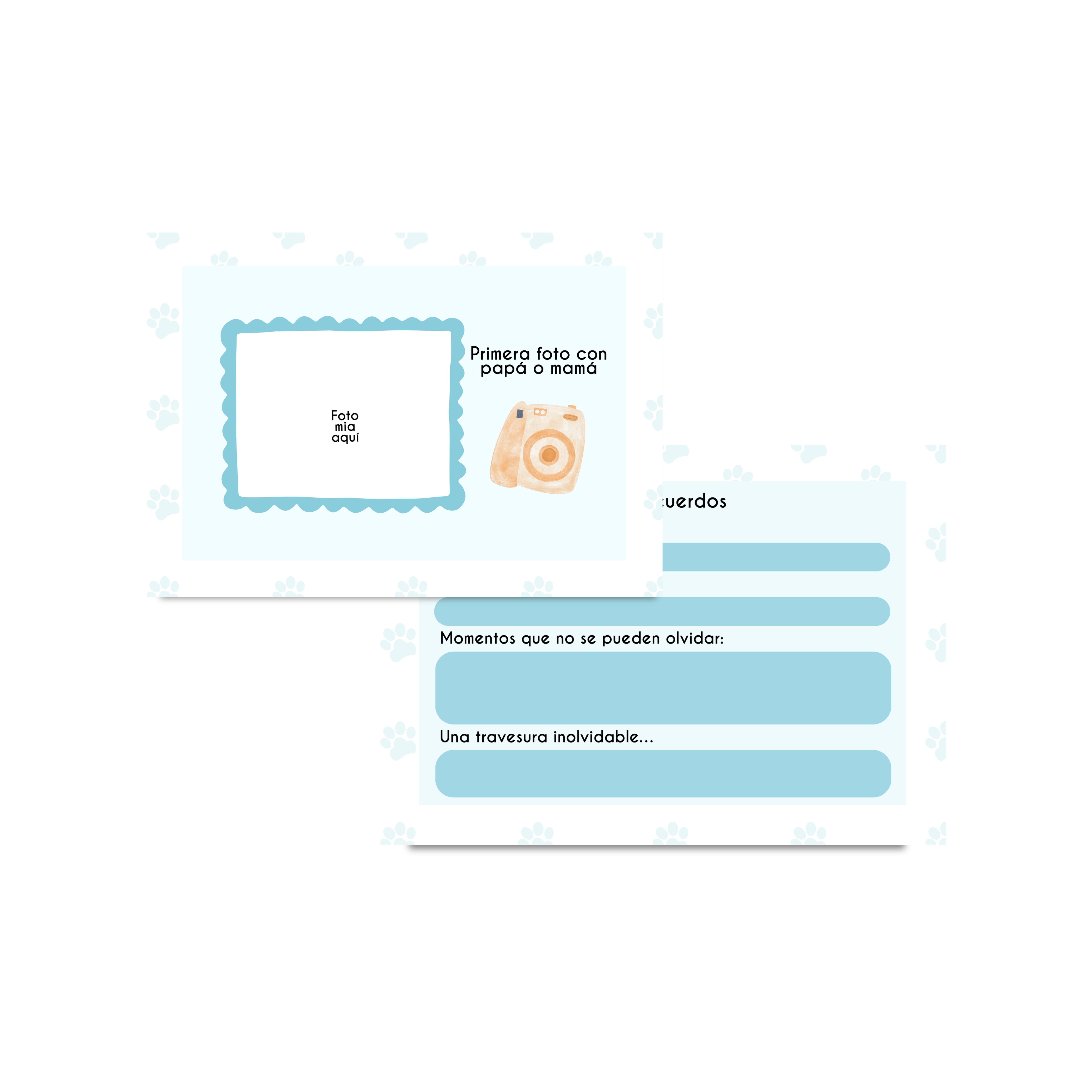 Archivo Digital PDF – Álbum de Recuerdos de Mi Mascota A5 (Gatitos) - Diseño 144 3