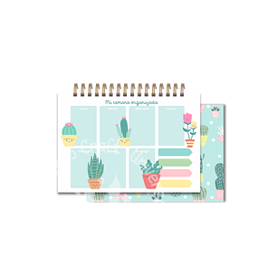 Archivo Digital PDF - Proyecto Planificador Semanal A5 Cactus  - Diseño 03