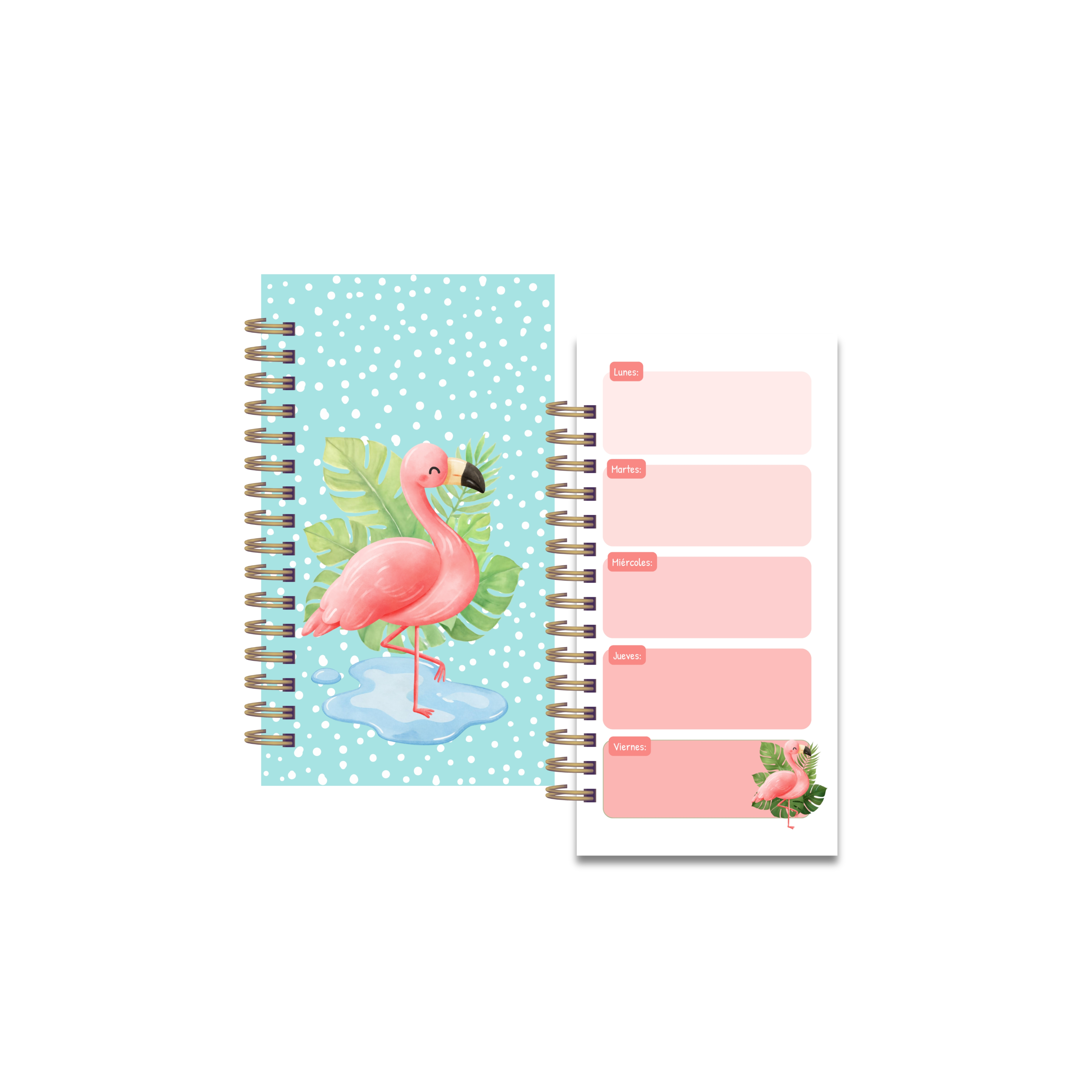 Archivo Digital PDF - Planificador semanal Flamingo- Diseño 153 1
