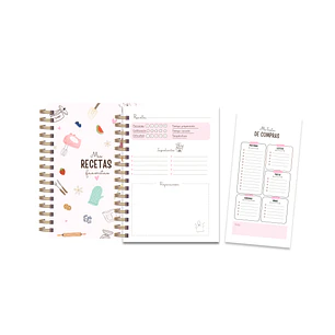 Archivo Digital PDF – Recetario Rosa A5 + Lista de Compras 10x20 cm – Diseño N° 188