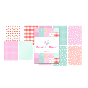 Colección Digital PDF - Basic to Basic - 10 Papeles Estampados Descargables - Diseño 85