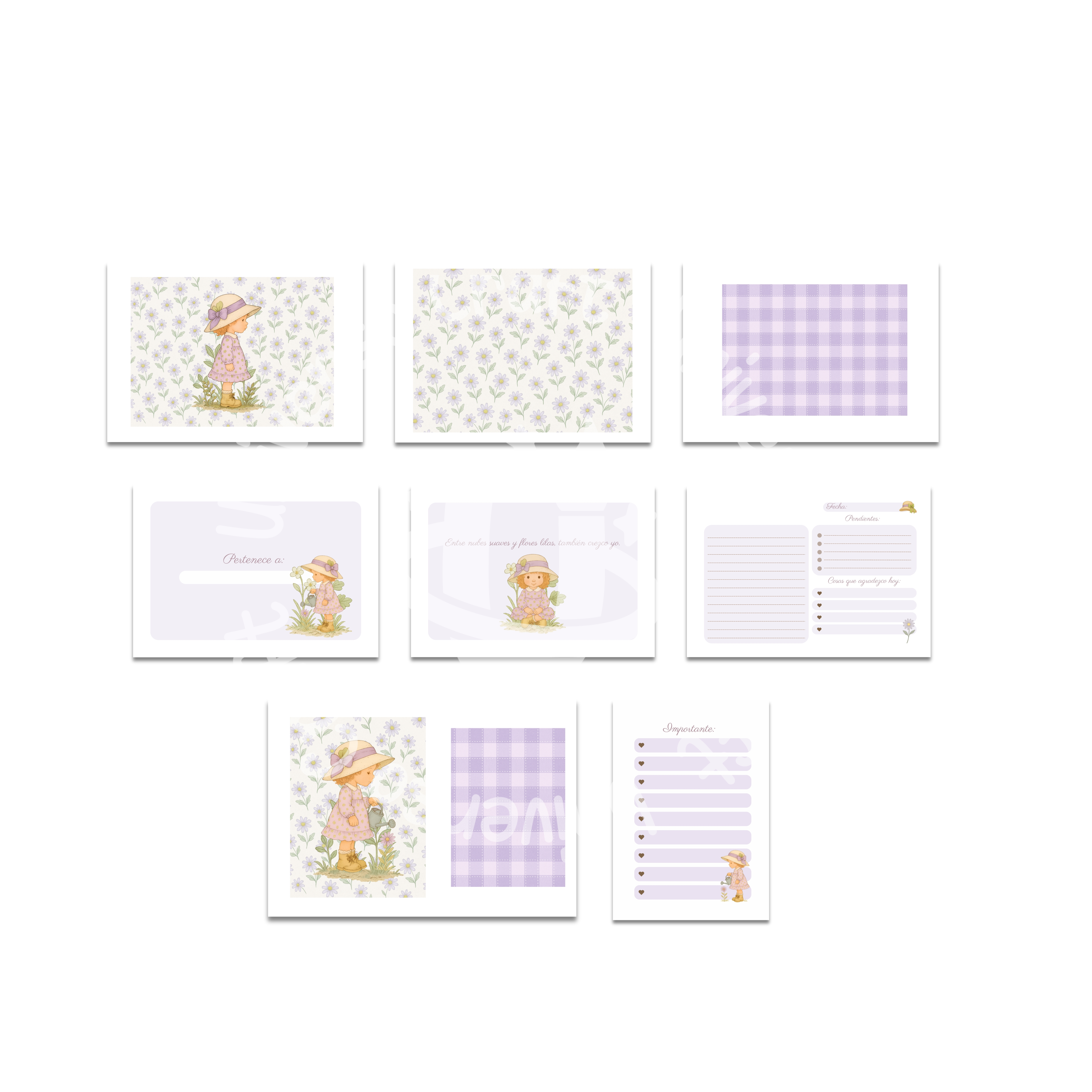 Archivo Digital - Cuaderno A5 con Libreta Superpuesta Sarah Kay - Diseño 106 1