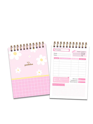 Archivo Digital PDF - Cuaderno Talonario de Pedidos Pinky A5 - Diseño 144