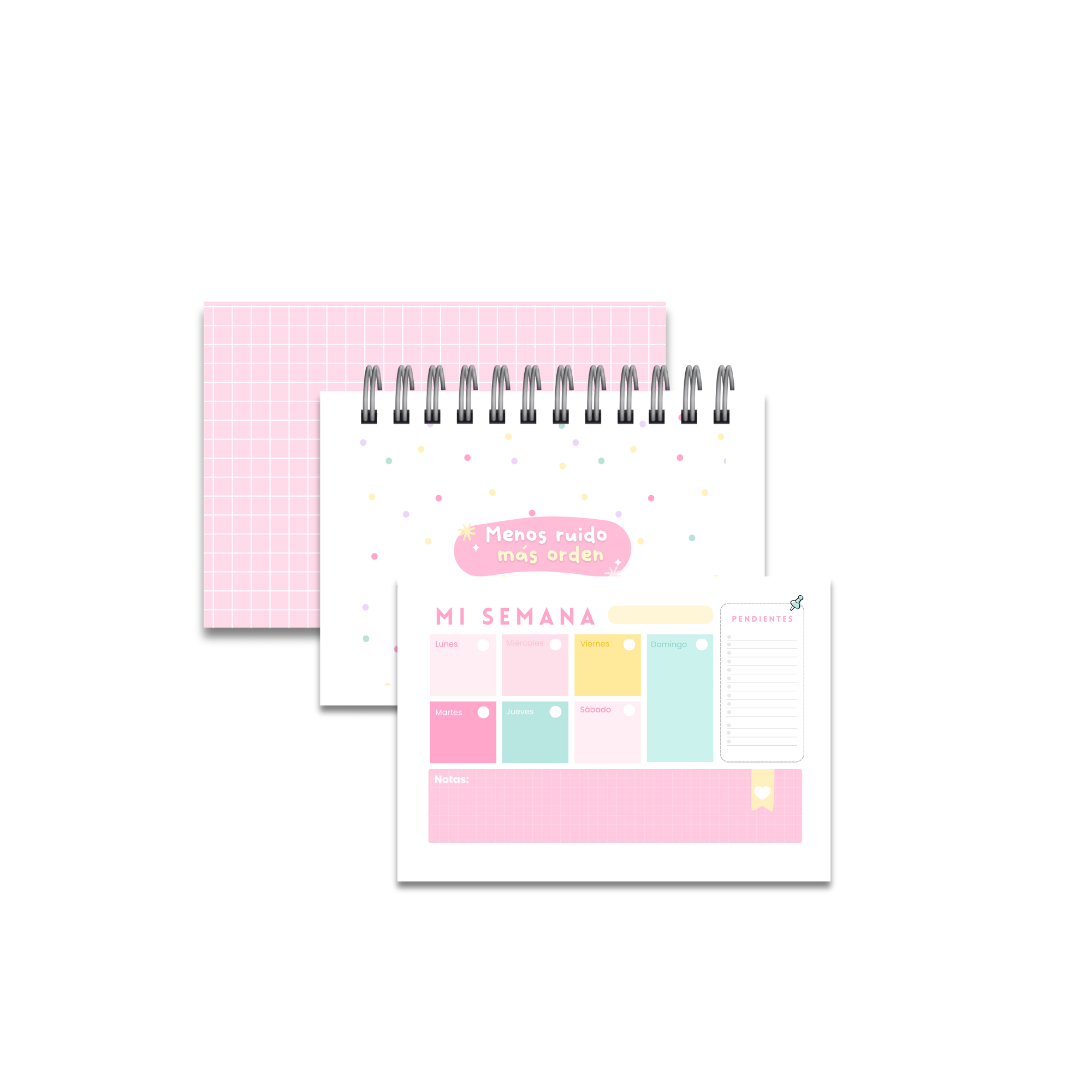 Archivo Digital PDF - Planificador menos ruido, más orden A5 - Diseño 167 1