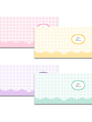 Archivo Digital PDF – Porta Notas Adhesivas 10x10 cm – Colección Coquette - Diseño 192