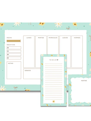 Archivo Digital PDF – Pack Floral Organiza tu Semana - Diseño 196
