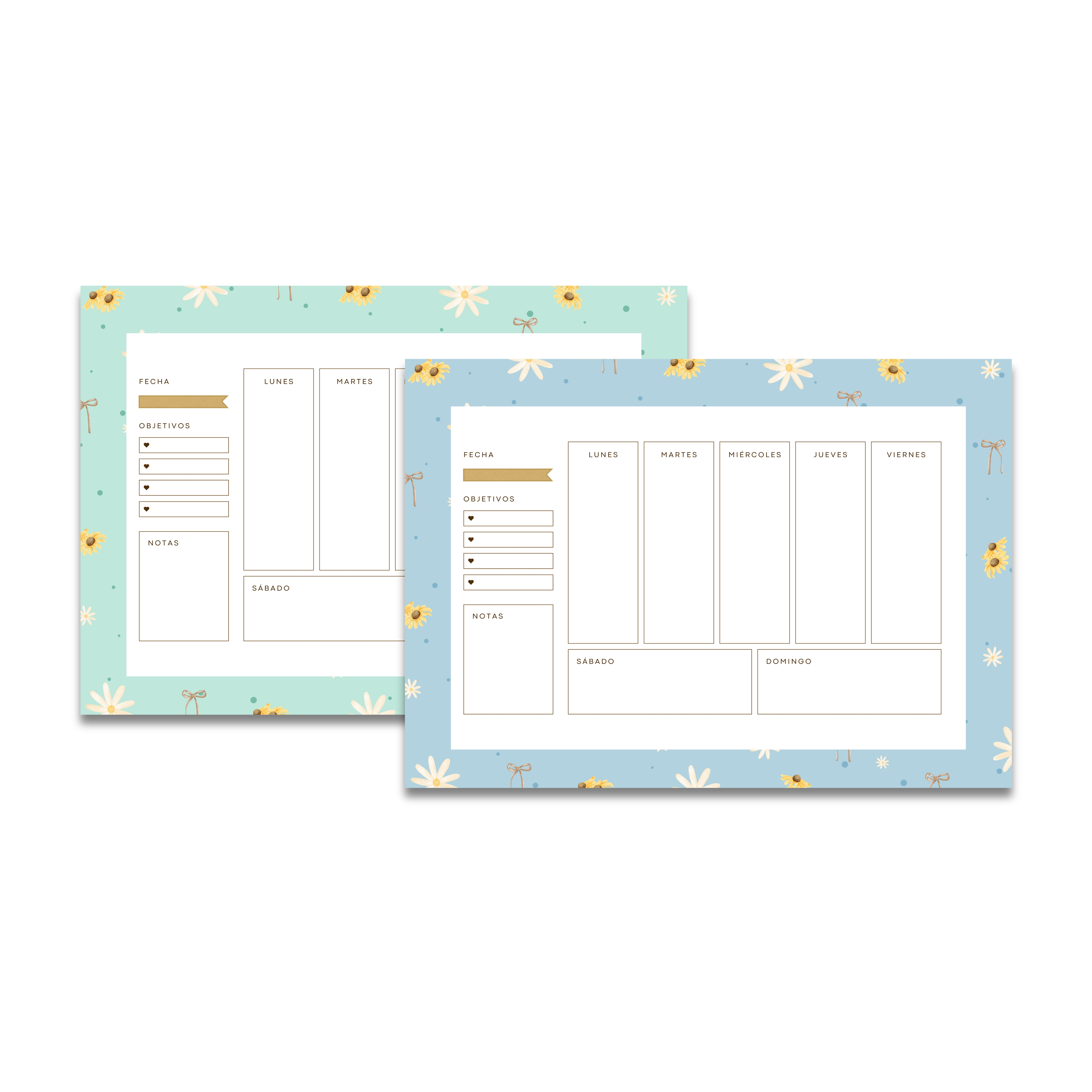 Archivo Digital PDF – Pack Floral Organiza tu Semana - Diseño 196 5