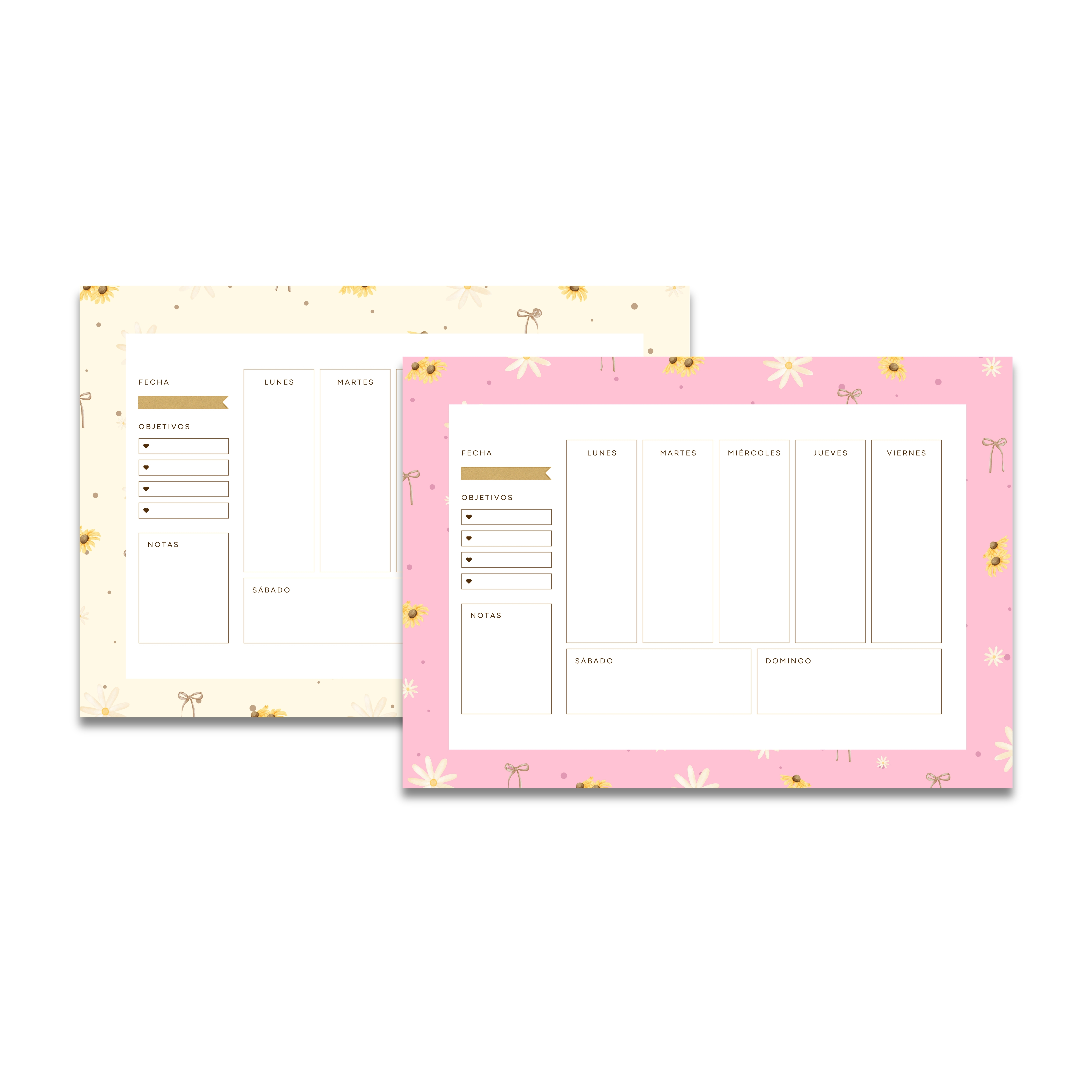 Archivo Digital PDF – Pack Floral Organiza tu Semana - Diseño 196 4