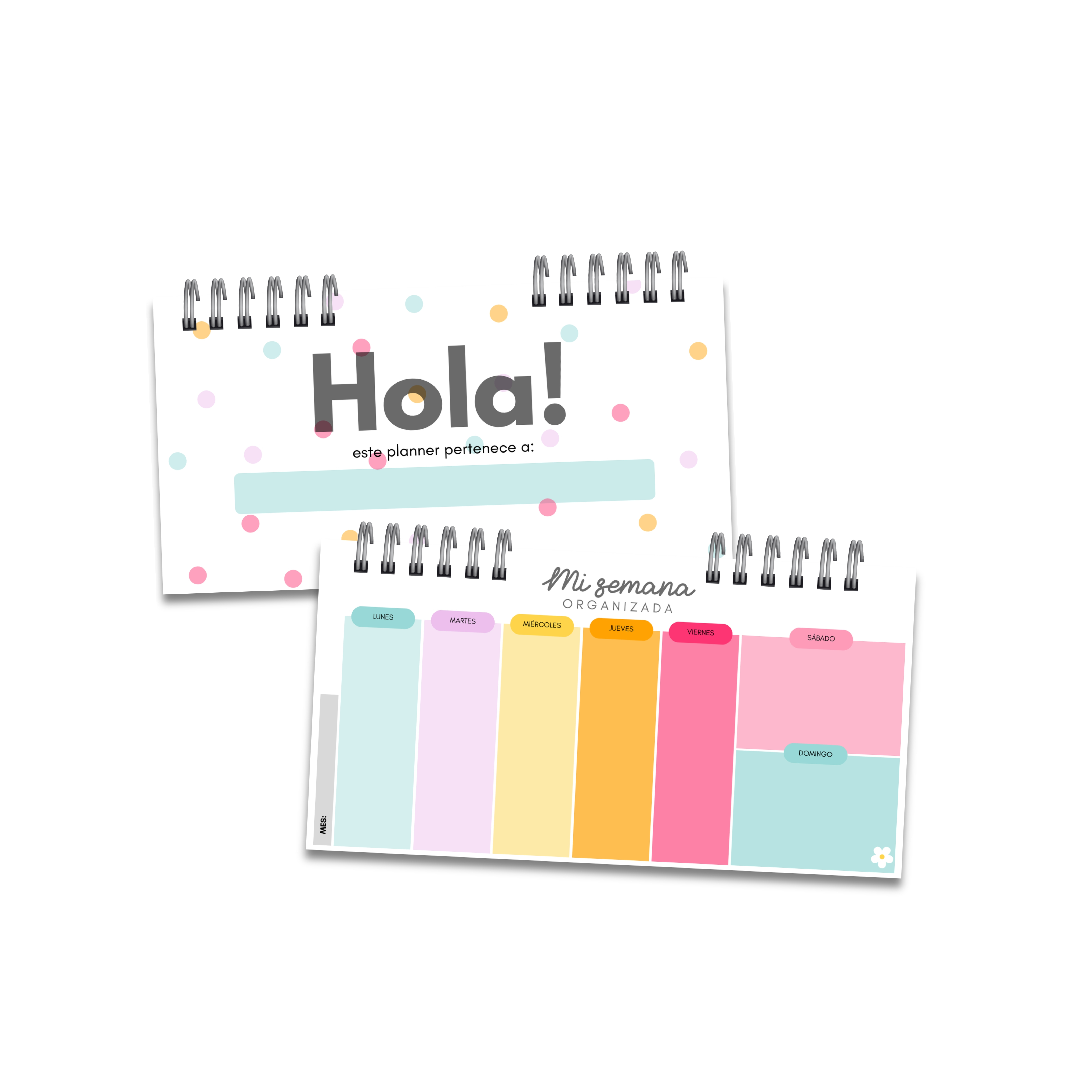 Archivo Digital PDF - Planificador 10x20 cm - Acá nadie se rinde - Diseño 164 2