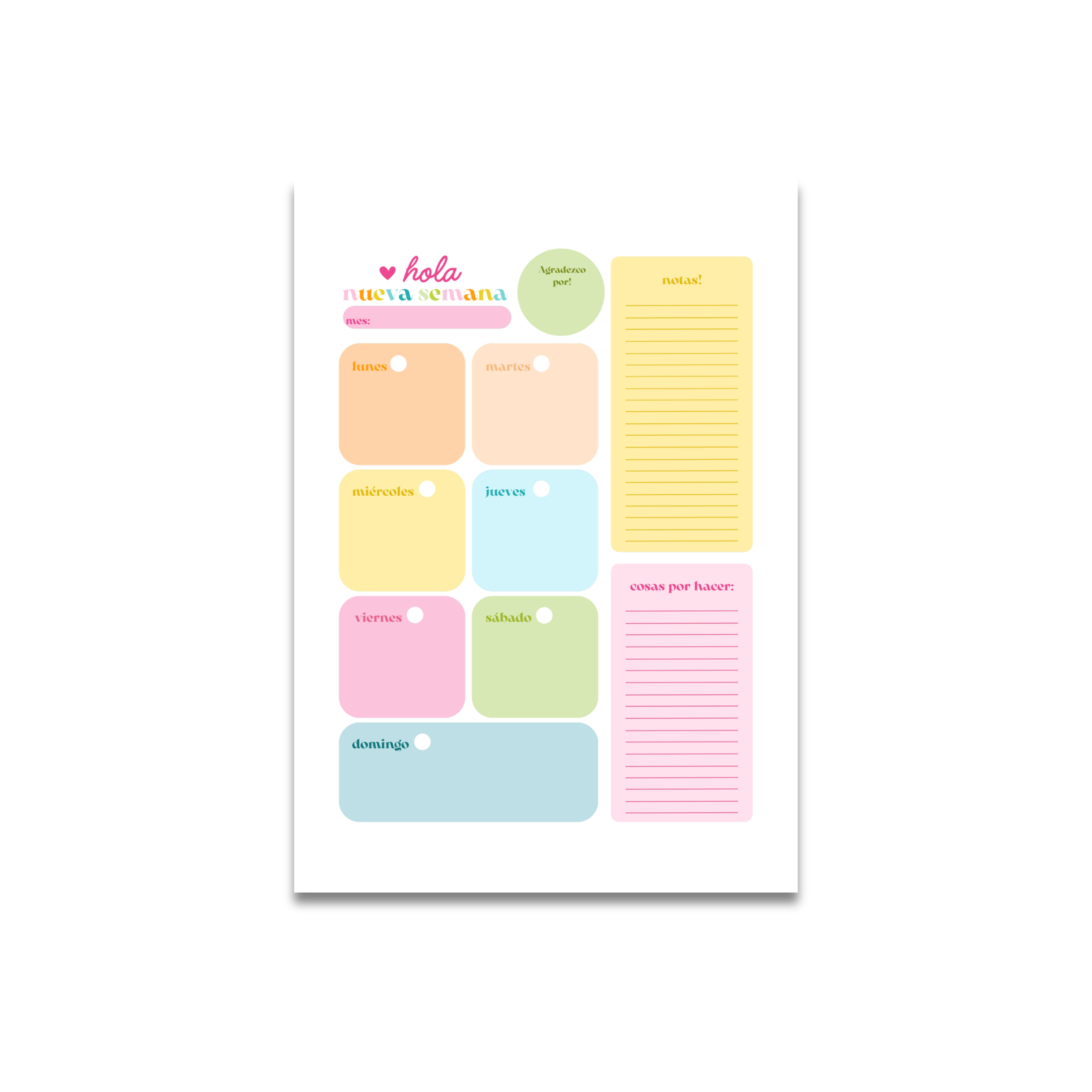 Archivo Digital PDF - Planificador Diario A5 Sin Bordes - Diseño 20 1