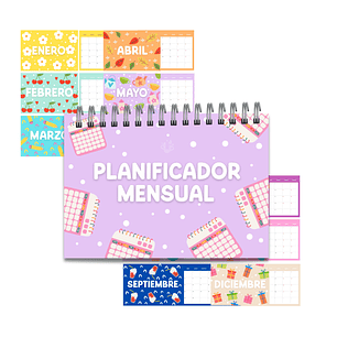 Archivo Digital PDF - Planificador Mensual sin fecha A4 - Diseño 45