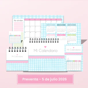 Preventa 5 de julio - Taller de Calendarios 2027