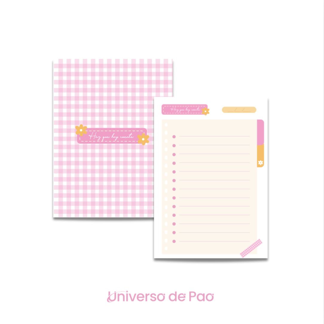 Archivo Digital PDF - Anotador haz que hoy cuente A5 - Diseño 205 1