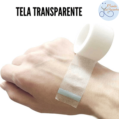 Tela adhesiva plastica transparente