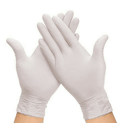 Guantes Latex Blanco CJ 100 unid Top Globe