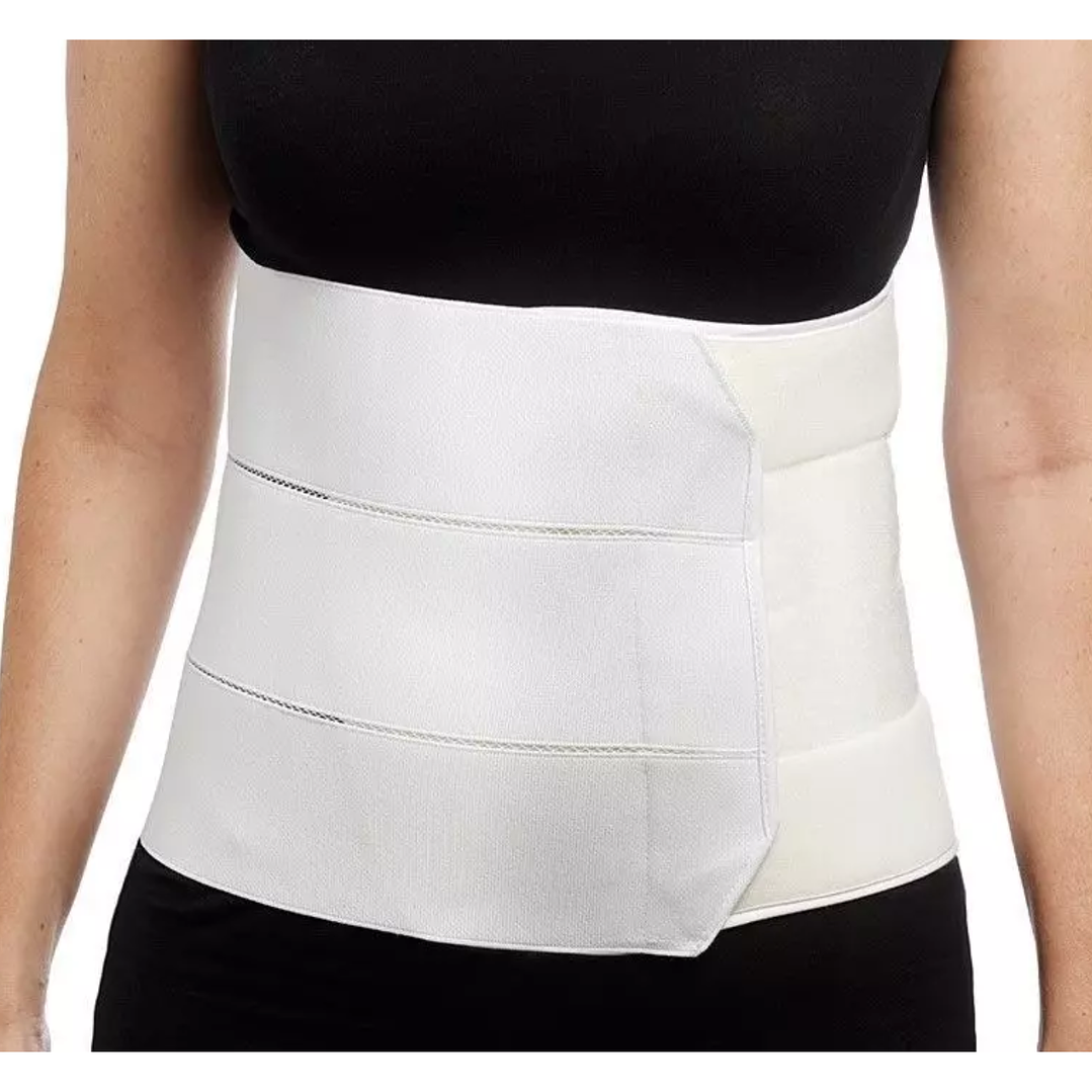 Faja 3 bandas Abdominal blanca 1